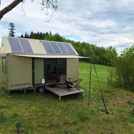 Tatil Evi Wonderful Tiny House Hootka With Fabulous View Near Semily *