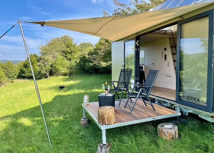 Wonderful Tiny House Hootka With Fabulous View Near Semily Bystrá nad Jizerou