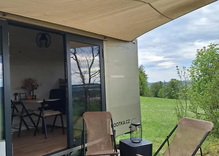 Wonderful Tiny House Hootka With Fabulous View Near Semily
