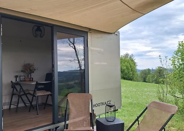 Wonderful Tiny House Hootka With Fabulous View Near Semily Σπίτι διακοπών